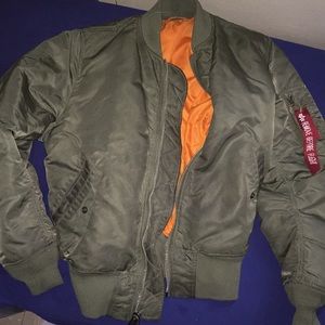 Urban Outfitters Army Green Bomber Jacket
